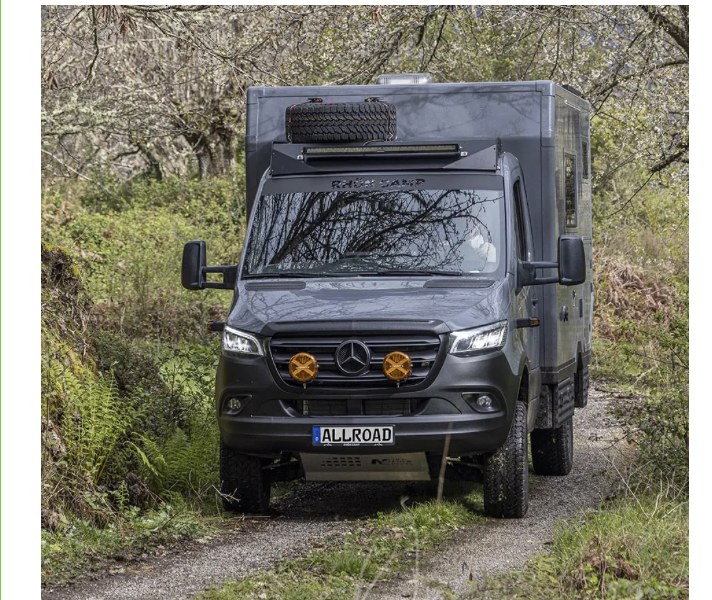Allroad Rhön Camp „The Rebel“ Expeditionsmobil auf Mercedes-Benz Sprinter Basis im Gelände