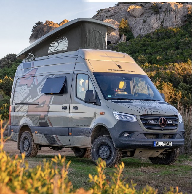 Allroad ATACAMA 4x4D Offroad-Camper, beispielhaft für die Reisemobil-Kategorie